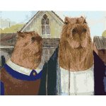 Zuty Malování podle čísel KAPYBARY AMERICKÁ GOTIKA – Hledejceny.cz