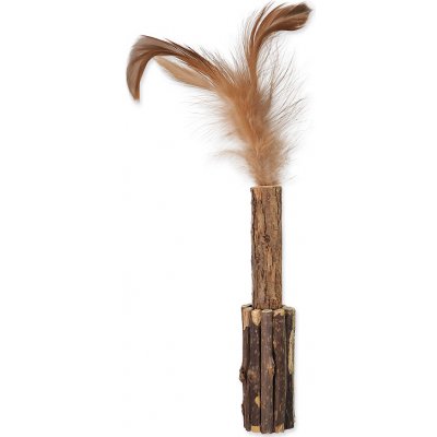 Magic Cat Natural Fun dřívko s přírodními pírky 15 cm – Zboží Dáma