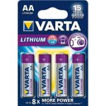 Varta Professional Lithium AA 4ks 6106301404 – Zboží Mobilmania