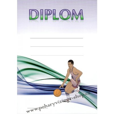 Basketbal diplom A4 č.11 – Zboží Mobilmania
