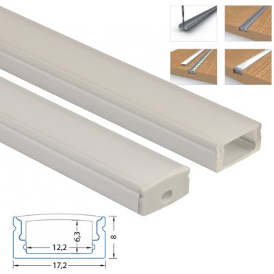 MCLED Profil 3m komplet ML-761.002.43.3 – Zbozi.Blesk.cz