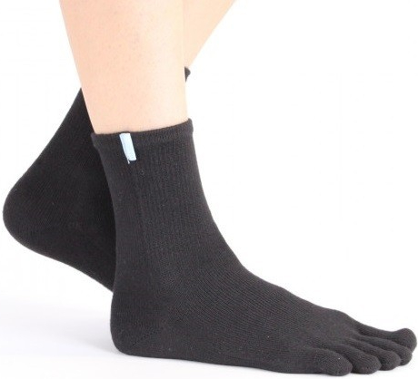 ToeToe RUNNERS běžecké kotníkové prstové ponožky černá