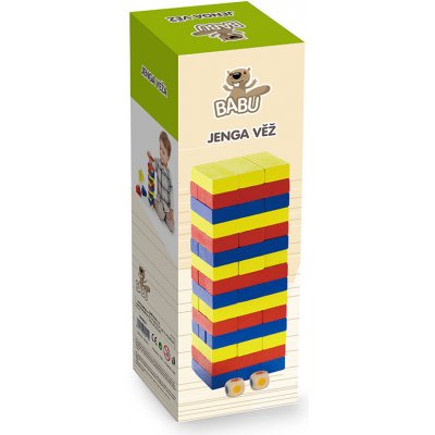 Teddies Jenga věž dřevěná barevná – Hledejceny.cz