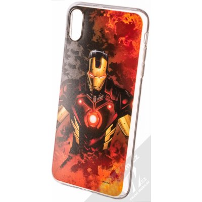 Pouzdro Marvel Iron Man 003 TPU ochranné silikonové s motivem Apple iPhone XS Max oranžové – Zbozi.Blesk.cz