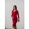 Těhotenské a kojící šaty Těhotenské kojící šaty Tummy Red