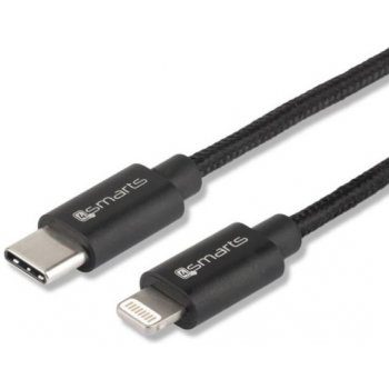 4smarts 4S465525 Basic RAPIDCord FlipPlug, USB-C/Lightning, 1m, černý