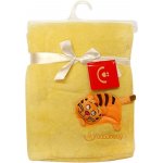 Bobobaby Dětská deka s 3D aplikací TYGŘÍK žlutá – Sleviste.cz