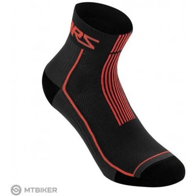 Alpinestars ponožky Summer Socks 9 Black / Bright red – Zboží Mobilmania