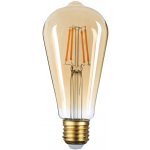 Optonica LED SVÍČKA ST64 ZLATÉ SKLO 8W teplá bílá – Hledejceny.cz