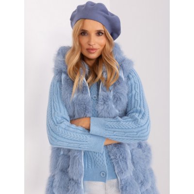 Wool Fashion Italia Baret -AT-CZ-231305.82P Modrá tmavě – Zboží Mobilmania