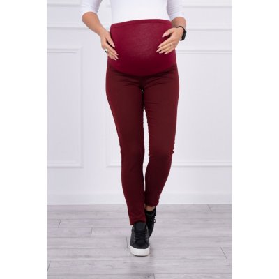 Těhotenské kalhoty 3672 v bordó – Zboží Dáma