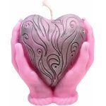 Svíčkománie3D Srdce v dlaních 140 g – Zboží Dáma