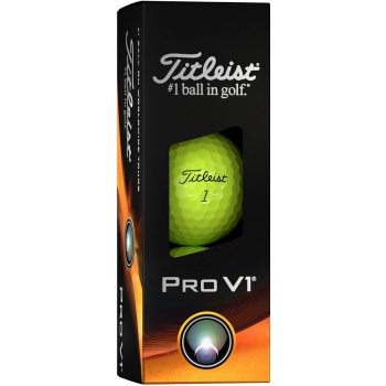 Titleist PRO V1 žluté 3 ks