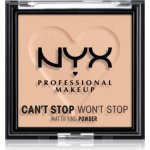 NYX Professional Makeup Can't Stop Won't Stop Mattifying Powder matující pudr 03 Light Medium 6 g – Hledejceny.cz