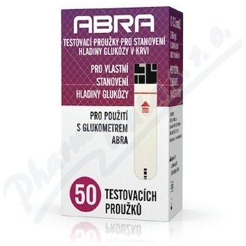 Abra Test.proužky-glukóza v krvi 50 ks
