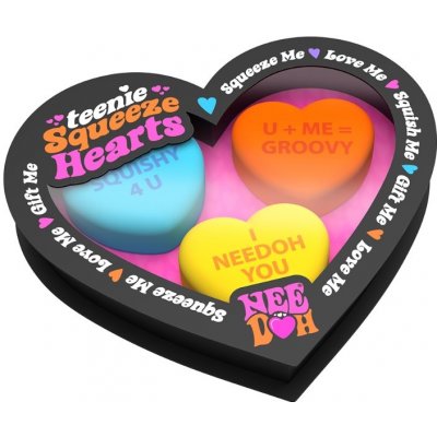 Schylling NeeDoh Mačkací antistresová srdíčka 3 ks – Zboží Mobilmania