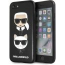 Pouzdro Karl Lagerfeld Karl and Choupette Hard Case iPhone 8 černé