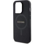Pouzdro Guess PU Saffiano MagSafe iPhone 15 Pro Max černé – Zboží Živě
