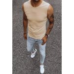 Dstreet pánské tílko bez potisku RX4918 béžové – Zbozi.Blesk.cz