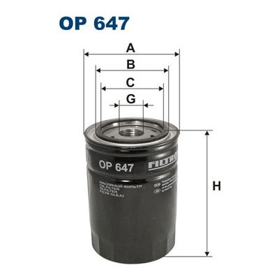Olejový filtr Filtron OP647 – Hledejceny.cz