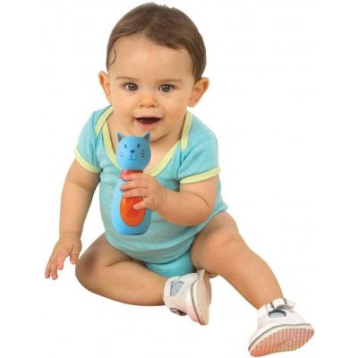 LUDI baby bowling kočičky set 5 soft kuželek s koulí – Zbozi.Blesk.cz