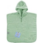 Kikko BIO bavlněná froté osuška s kapucí XKKO Organic 90x90 Mint Stars – Sleviste.cz