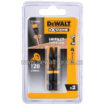 Torzní šroubovací bit TORX T20 2 x , EXTREME DeWALT - DT70533T – Zbozi.Blesk.cz