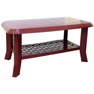 Mega Plast, plastový stůl Club, 90 x 55 cm, 44 cm, bordó – Hledejceny.cz