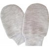 Kojenecká rukavice Esito Rukavice bavlna jednobarevné melír šedý