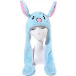 peckahracky Jednorožec svítící plyšová čepice s pohyblivýma ušima : modrá – Zboží Mobilmania