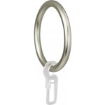 Expo Ambiente Záclonový kroužek s háčkem, pro tyče ø 28 mm, ocel, 8 ks 67413-007 – Hledejceny.cz