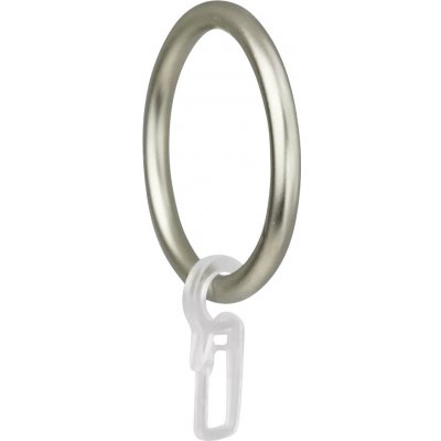 Expo Ambiente Záclonový kroužek s háčkem, pro tyče ø 28 mm, ocel, 8 ks 67413-007 – Hledejceny.cz