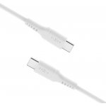 Fixed FIXDLS-CC05-WH Liquid silicone USB-C / USB-C, 0,5m, bílý – Zbozi.Blesk.cz