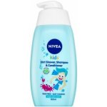 Nivea Kids 2in1 Shower & Shampoo jemný sprchový gel a šampon 2 v1 500 ml – Zboží Dáma