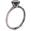 Prsteny Savicki zásnubní prsten The Journey: černé zlato černý diamant TJ R2 SZCD CZ