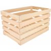 Úložný box ČistéDřevo Dřevěná bedýnka 60 x 39 x 35 cm