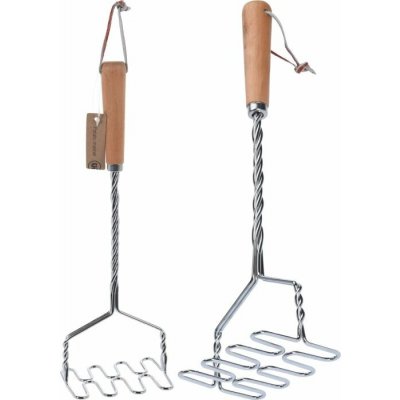 Mačkadlo brambor 37cm, dřevo/kov – Zboží Dáma