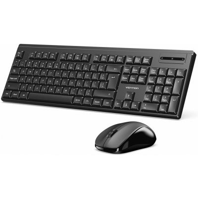 Vention Wireless Full-Sized Silent Keyboard and Mouse Combo Black Slim Type KTZB0-EN US – Zbozi.Blesk.cz