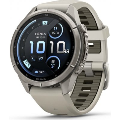 Garmin Fenix 9 43 mm AMOLED Bare Titanium Fog Gray 010-04761-01 – Hledejceny.cz