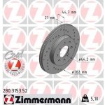 Brzdový kotouč ZIMMERMANN 280.3153.52 (280315352) – Sleviste.cz