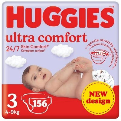 HUGGIES Ultra Comfort Mega 3 156 ks – Sleviste.cz