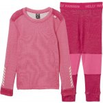 Helly Hansen dětský set termoprádla z merino vlna s technologií LIFA Hot Pink – Hledejceny.cz