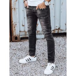Pánské džíny s aplikacemi UX3825 černé