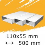 Mikawi Ploché ventilační potrubí 110x55 délka 500 mm 59-1345 – Sleviste.cz