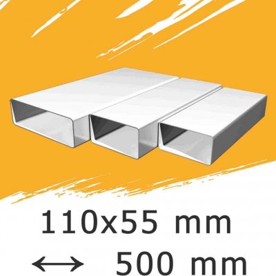 Mikawi Ploché ventilační potrubí 110x55 délka 500 mm 59-1345 – Sleviste.cz