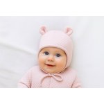 Baby Service Prošívaná čepička podšitá na zavazování růžová – Sleviste.cz