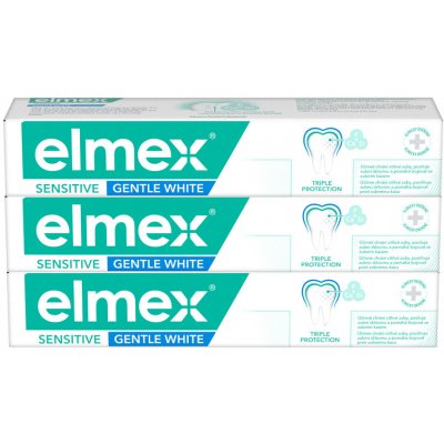 Elmex Sensitive Whitening pro citlivé zuby 3 x 75 ml – Zboží Mobilmania