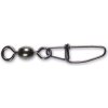 Rybářská karabinka a obratlík Black Cat Cross Lock Swivel vel.1 55kg