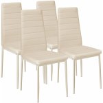 Tectake 401847 syntetická kůže béžová 4 ks – Hledejceny.cz