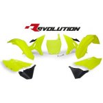 Rtech sada plastů Yamaha neon žlutá- 6 dílů černá